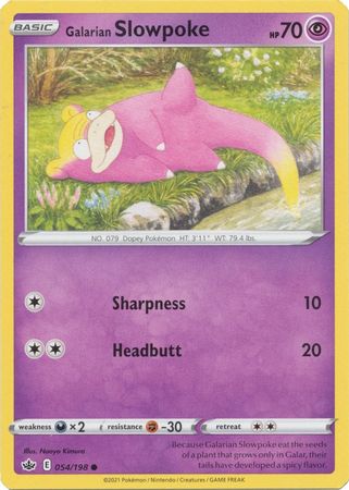 Galarian Slowpoke - 054/198 - Common available at 401 Games Canada