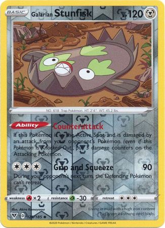 Galarian Stunfisk - 125/185 - Uncommon - Reverse Holo available at 401 Games Canada