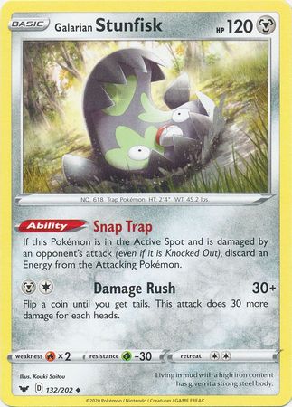 Galarian Stunfisk - 132/202 - Uncommon available at 401 Games Canada