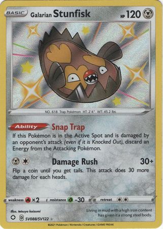 401 Games Canada - Galarian Stunfisk - SV088/SV122 - Shiny Rare 401 Games Canada - Galarian Stunfisk - SV088/SV122 - Shiny Rare