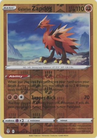 Galarian Zapdos - 082/203 - Holo Rare - Reverse Holo available at 401 Games Canada