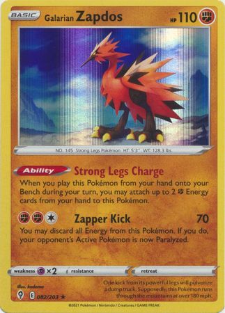 Galarian Zapdos - 082/203 - Holo Rare available at 401 Games Canada