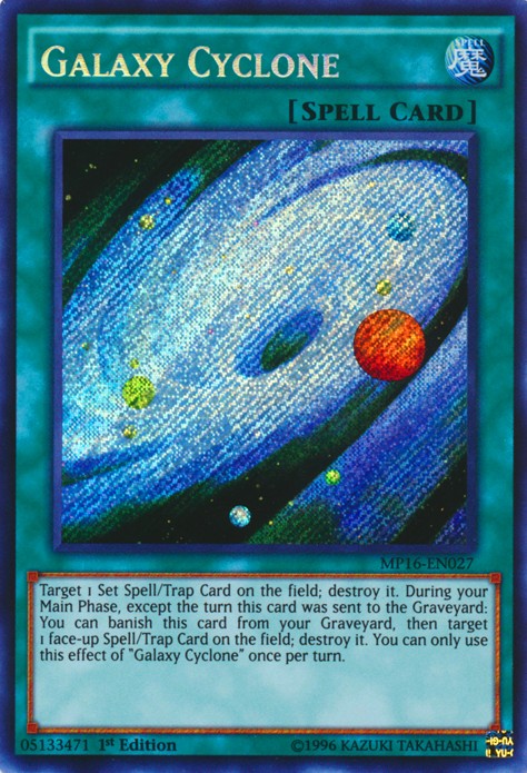 Galaxy Cyclone - MP16-EN027 - Secret Rare - 1st Edition available at 401 Games Canada