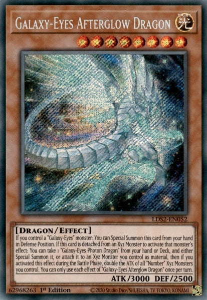 Galaxy-Eyes Afterglow Dragon - LDS2-EN052 - Secret Rare - 1st Edition available at 401 Games Canada