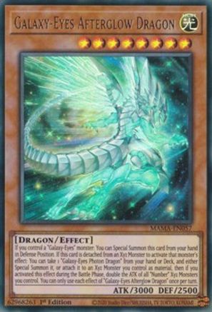 Galaxy-Eyes Afterglow Dragon - MAMA-EN057 - Ultra Rare - 1st Edition available at 401 Games Canada