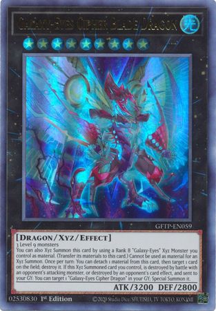 Galaxy-Eyes Cipher Blade Dragon - GFTP-EN059 - Ultra Rare - 1st Edition available at 401 Games Canada