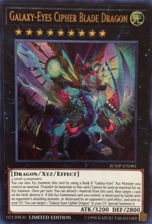 Galaxy-Eyes Cipher Blade Dragon - JUMP-EN081 - Ultra Rare available at 401 Games Canada