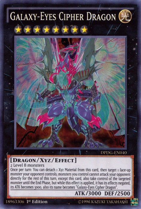 Galaxy-Eyes Cipher Dragon - DPDG-EN040 - Super Rare - 1st Edition available at 401 Games Canada