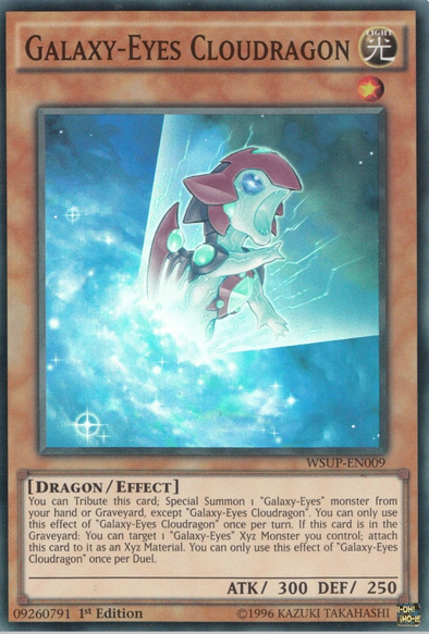 Galaxy-Eyes Cloudragon - WSUP-EN009 - Super Rare - 1st Edition available at 401 Games Canada