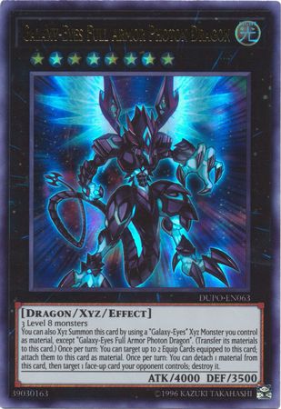 Galaxy-Eyes Full Armor Photon Dragon - DUPO-EN063 - Ultra Rare - Unlimited available at 401 Games Canada