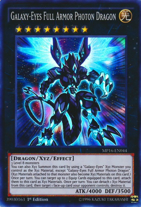 Galaxy-Eyes Full Armor Photon Dragon - MP16-EN044 - Super Rare - 1st Edition available at 401 Games Canada