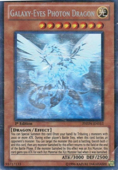 Galaxy-Eyes Photon Dragon - PHSW-EN011 - Ghost Rare - 1st Edition available at 401 Games Canada