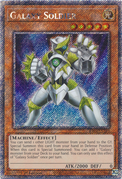 Galaxy Soldier (Platinum Secret Rare) - RA04-EN219 - Platinum Secret Rare - 1st Edition