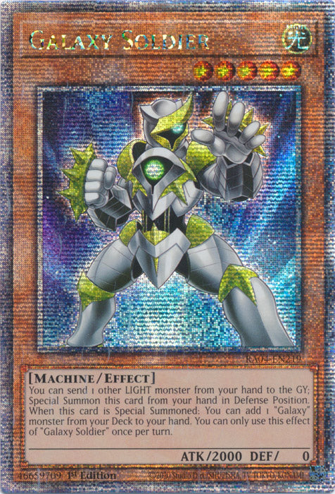 Galaxy Soldier - RA04-EN219 - Quarter Century Secret Rare - 1st Edition
