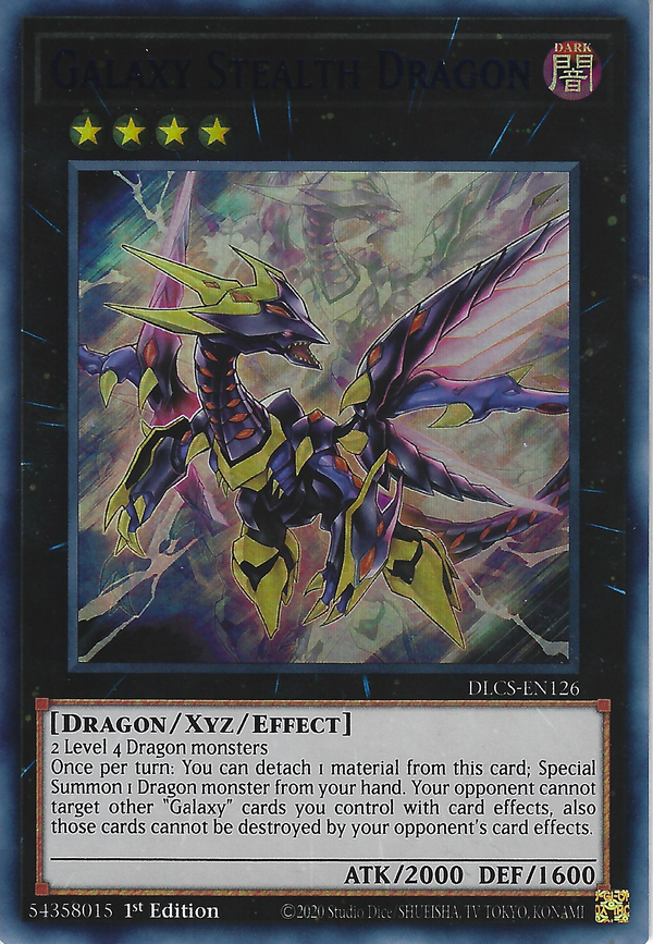 Galaxy Stealth Dragon (Blue) - DLCS-EN126 - Ultra Rare - 1st Edition available at 401 Games Canada