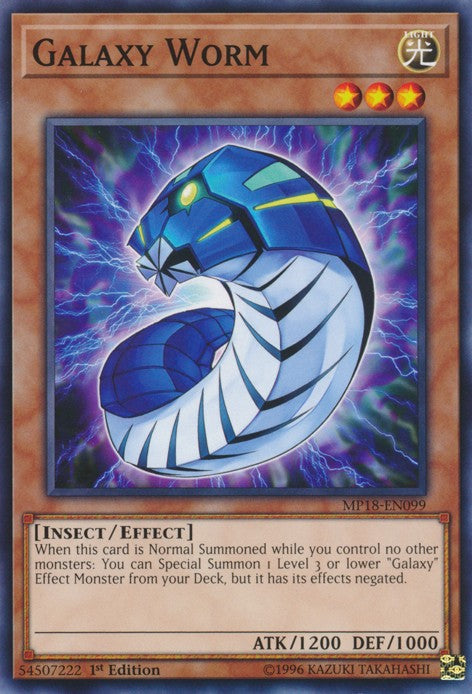 Galaxy Worm - MP18-EN099 - Common - 1st Edition available at 401 Games Canada
