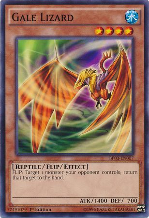 Gale Lizard (Shatterfoil) - BP03-EN007 - Shatterfoil Rare - 1st Edition available at 401 Games Canada