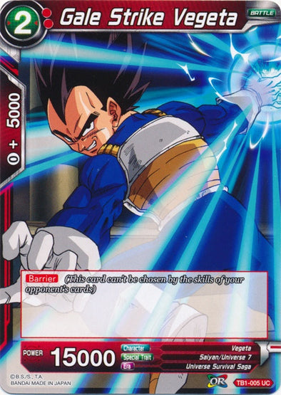 Gale Strike Vegeta - TB1-005 - Uncommon (Foil) available at 401 Games Canada