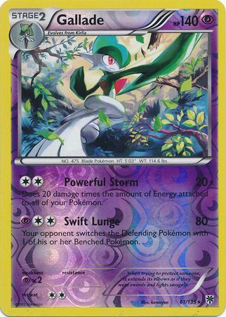 Gallade - 61/135 - Holo Rare - Reverse Holo available at 401 Games Canada