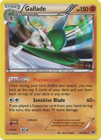 Gallade - 84/162 - Holo Rare available at 401 Games Canada