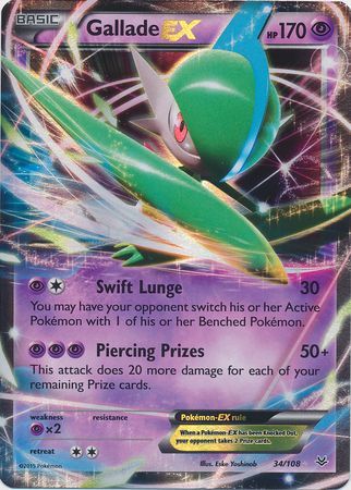 Gallade EX - 34/108 - Ultra Rare available at 401 Games Canada