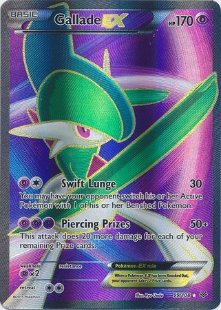 Gallade EX - 99/108 - Full Art Ultra Rare available at 401 Games Canada