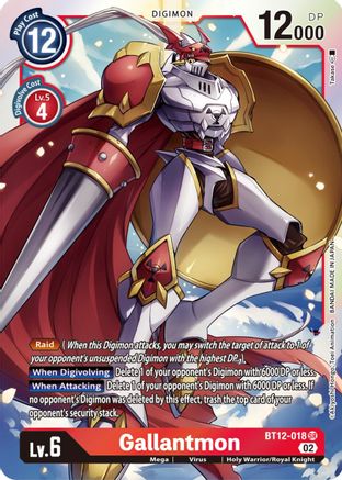 Gallantmon - BT12-018 - Super Rare available at 401 Games Canada