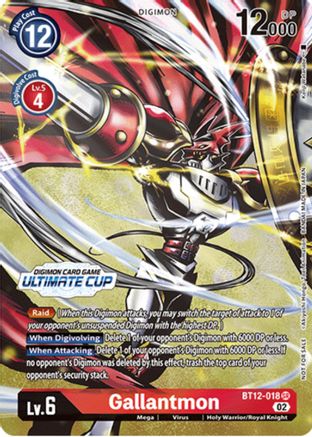 Gallantmon (Ultimate Cup) - BT12-018 - Promo available at 401 Games Canada