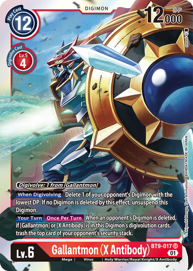 Gallantmon (X Antibody) - BT9-017 - Super Rare available at 401 Games Canada