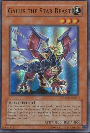 Gallis the Star Beast - GX06-EN001 - Super Rare available at 401 Games Canada