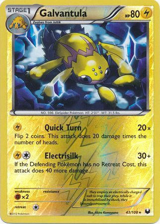 Galvantula - 43/108 - Rare - Reverse Holo available at 401 Games Canada