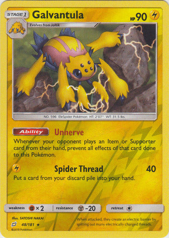 Galvantula - 48/181 - Rare - Reverse Holo available at 401 Games Canada