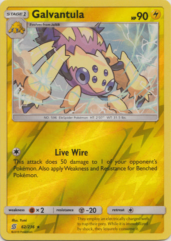 Galvantula - 62/236 - Rare - Reverse Holo available at 401 Games Canada