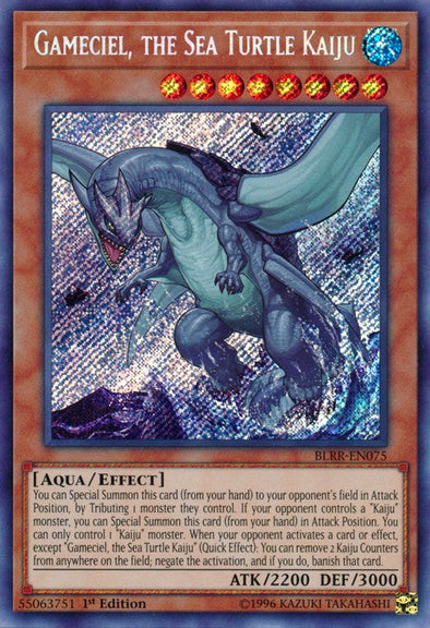 Gameciel, the Sea Turtle Kaiju - BLRR-EN075 - Secret Rare - 1st Edition available at 401 Games Canada