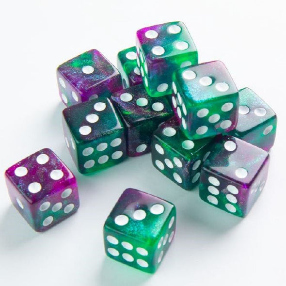 Gamegenic - RPG Dice Set - 12D6 Set - Galaxy Series: Aurora available at 401 Games Canada