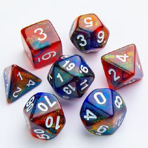 Gamegenic - RPG Dice Set - 7 Piece Set - Galaxy Series: Mars available at 401 Games Canada