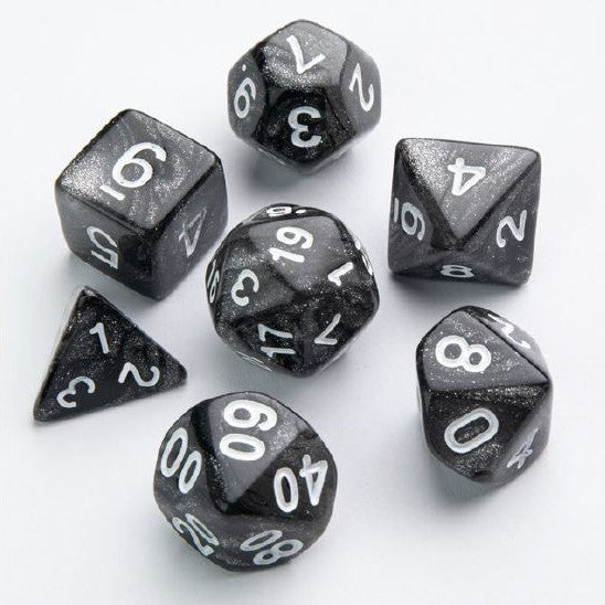 Gamegenic - RPG Dice Set - 7 Piece Set - Galaxy Series: Moon available at 401 Games Canada