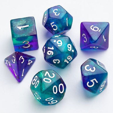 Gamegenic - RPG Dice Set - 7 Piece Set - Galaxy Series: Neptune available at 401 Games Canada