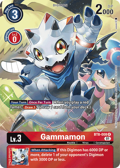 Gammamon (Alternate Art) - BT8-008 - Rare available at 401 Games Canada