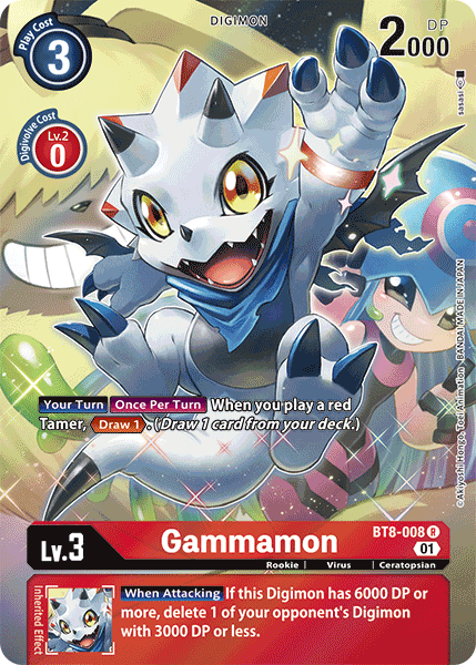 Gammamon (Alternate Art) - BT8-008 - Rare available at 401 Games Canada