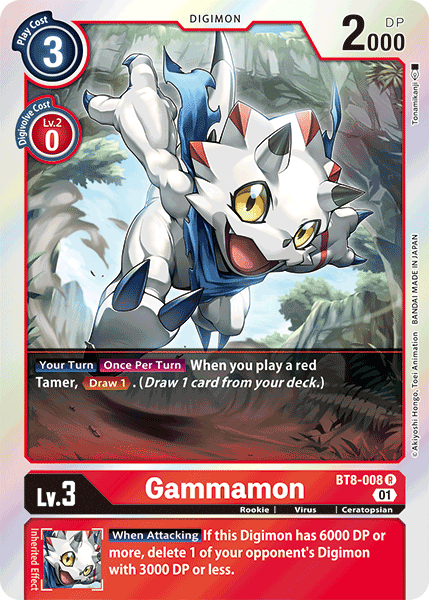 Gammamon - BT8-008 - Rare available at 401 Games Canada