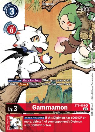 Gammamon (Digimon Illustration Competition Pack) - BT8-008 - Rare available at 401 Games Canada