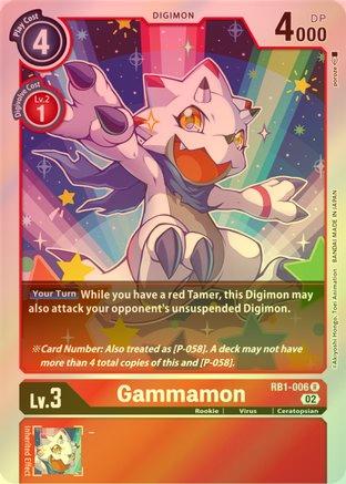 Gammamon - RB1-006 - Rare (Foil) available at 401 Games Canada