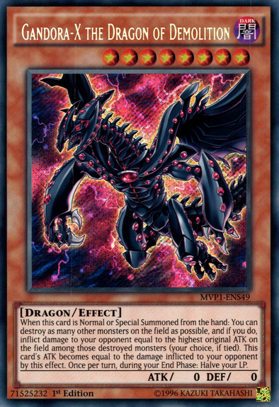 Gandora-X the Dragon of Demolition - MVP1-ENS49 - Secret Rare - 1st Edition available at 401 Games Canada