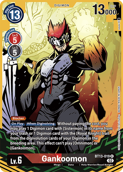 Gankoomon (Alternate Art) - BT13-019 - Rare available at 401 Games Canada