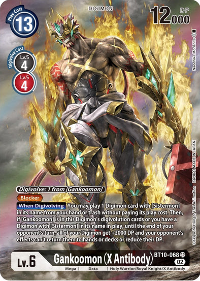 Gankoomon (X Antibody) (Alternate Art) - BT10-068 - Super Rare available at 401 Games Canada