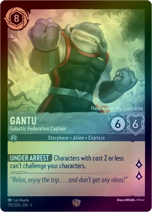 Gantu (Galactic Federation Captain) - 178/204 - Legendary (Foil) available at 401 Games Canada