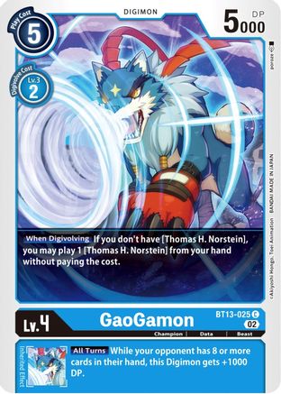 GaoGamon - BT13-025 - Common available at 401 Games Canada