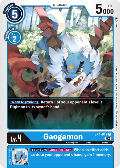 Gaogamon - EX4-017 - Common available at 401 Games Canada