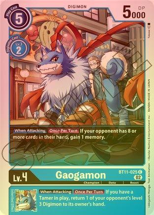 Gaogamon (Foil) - BT11-025 - Common available at 401 Games Canada